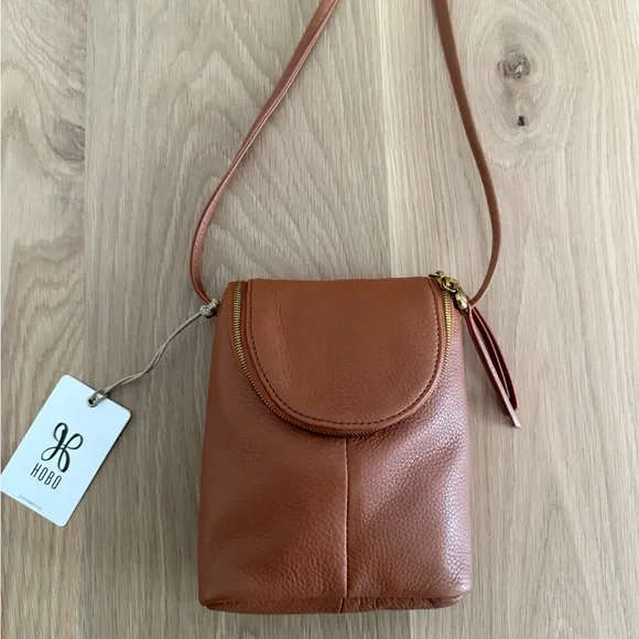 HOBO crossbody bag small leather tan - Picture 3 of 6